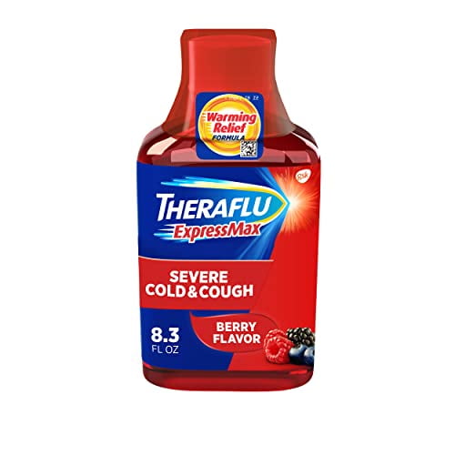 Theraflu ExpressMax Severe Cold and Flu Syrup with Included Dosing Cup