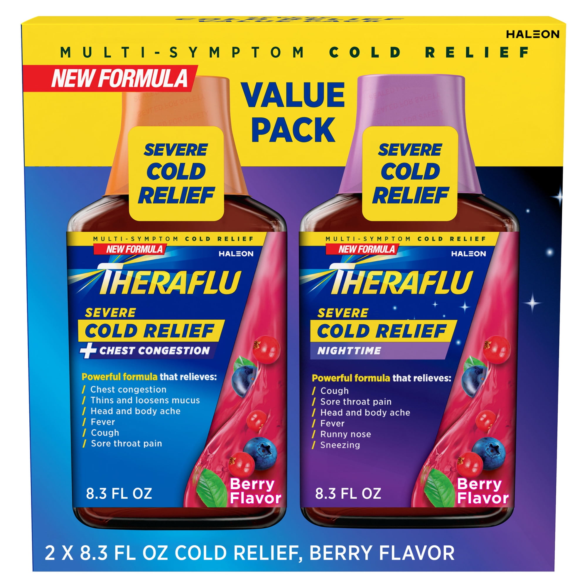 Theraflu Expressmax Severe Cold and Cough Nighttime and Daytime Cough
