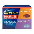 thumbnail image 1 of Theraflu Max Strength Flu Symptom Relief - 20 Caplets Plus Theraflu Max Strength Nighttime Flu Medicine for Flu Symptom Relief- 20 Caplets Combo Pack, 1 of 12