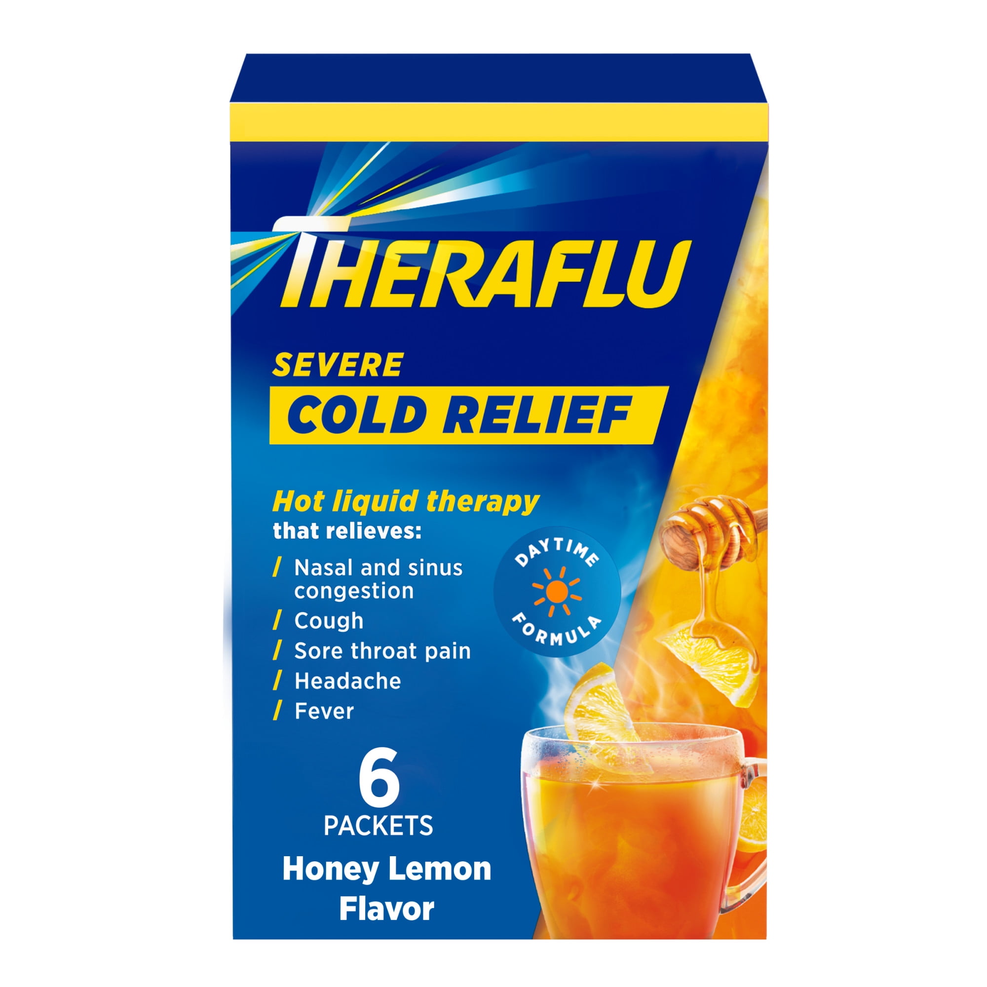 Theraflu Severe Cough Cold and Flu Nighttime Relief Medicine Powder
