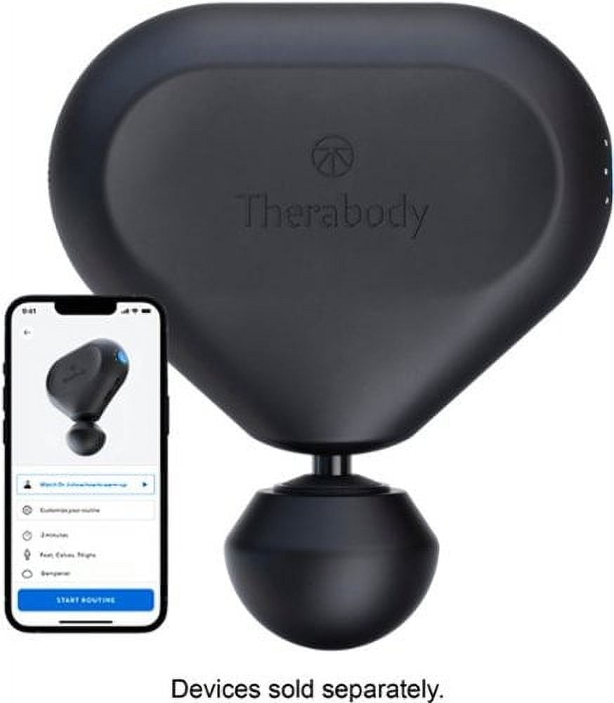 Theragun Mini 2nd Gen Handheld Percussive Massage Device, Portable Deep Tissue Massager, Black