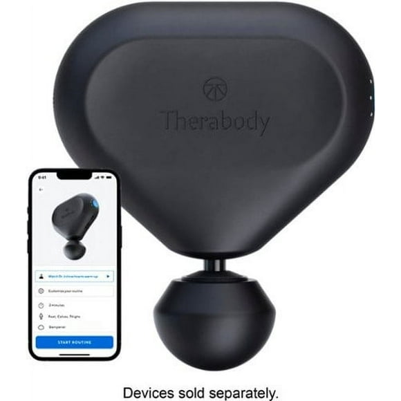 Theragun Mini 2nd Gen Handheld Percussive Massage Device, Portable Deep Tissue Massager, Black