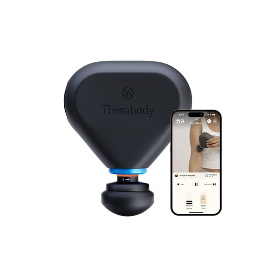 Theragun Mini Plus by Therabody, Portable Deep Tissue Massage Gun with Heat for Faster Recovery On-The-Go