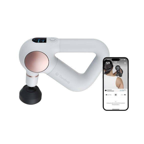 Therabody Theragun Sense Percussion Massage Gun - Deep Tissue Personal Massager with Preloaded Breathwork Routines for Stress Relief, Pain Relief & Muscle Soreness in Body (White)