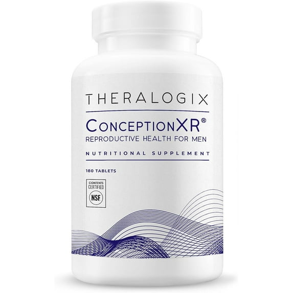 Theralogix ConceptionXR Reproductive Health Formula - Men's Preconception Vitamins for Fertility Support - Male Fertility Supplements for Sperm Health* - NSF Certified - 180 Tablets (90-Day Supply)