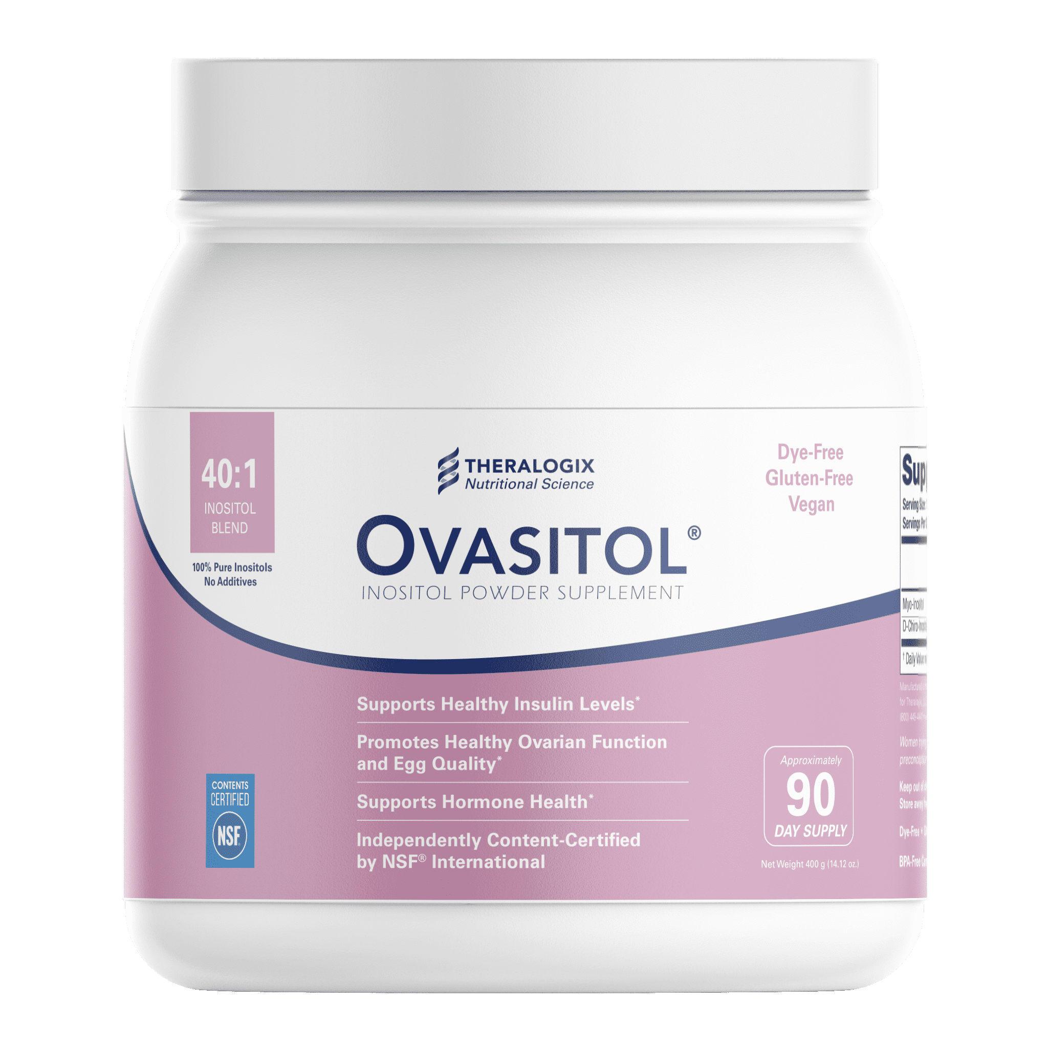 Theralogix Ovasitol Inositol Powder 180 Servings MyoInositol D