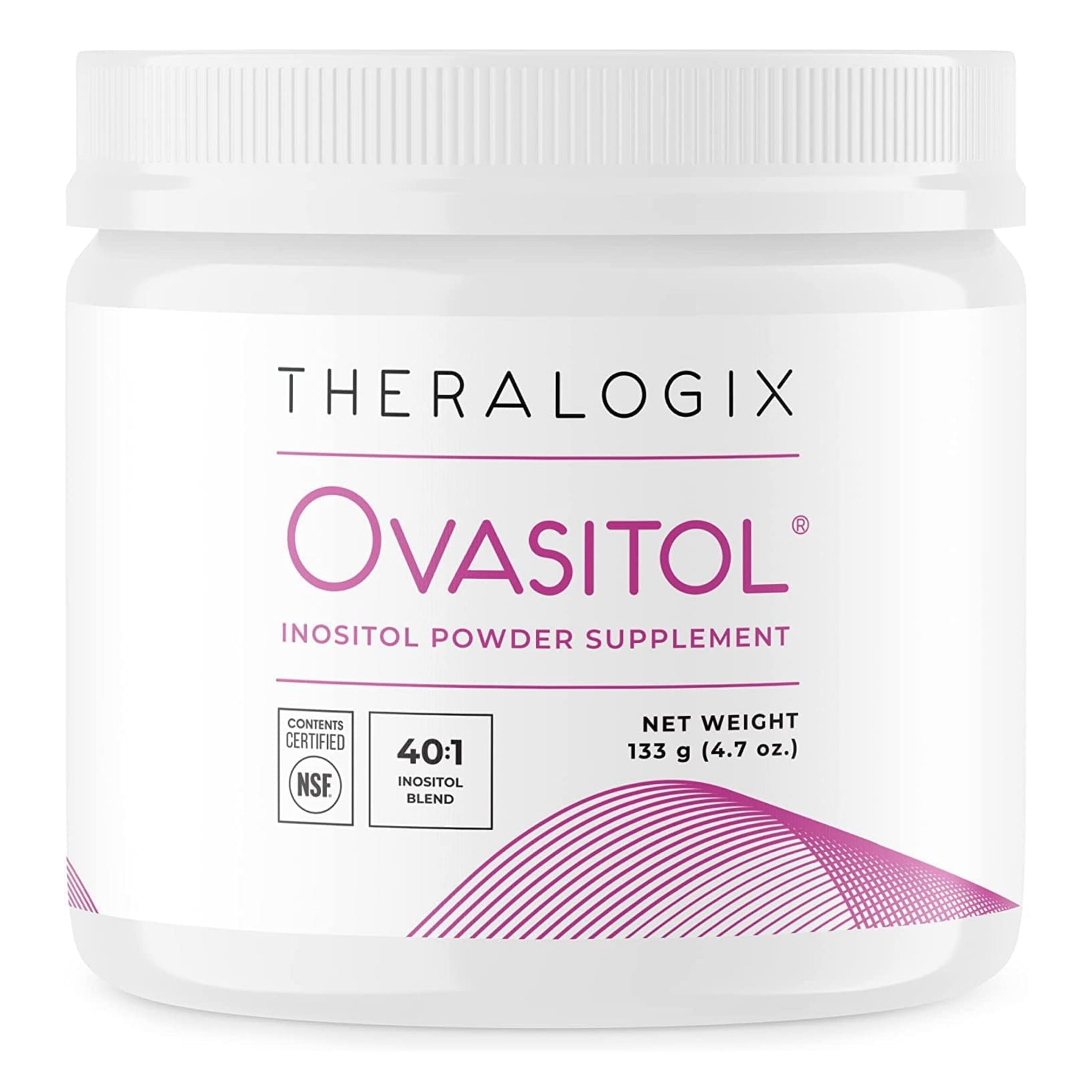 Theralogix Ovasitol Inositol Powder - 90-Day Supply - Myo-Inositol &amp; D-Chiro Inositol for Hormone Balance &amp; Ovarian Function Support* - NSF Certified - 180 Servings