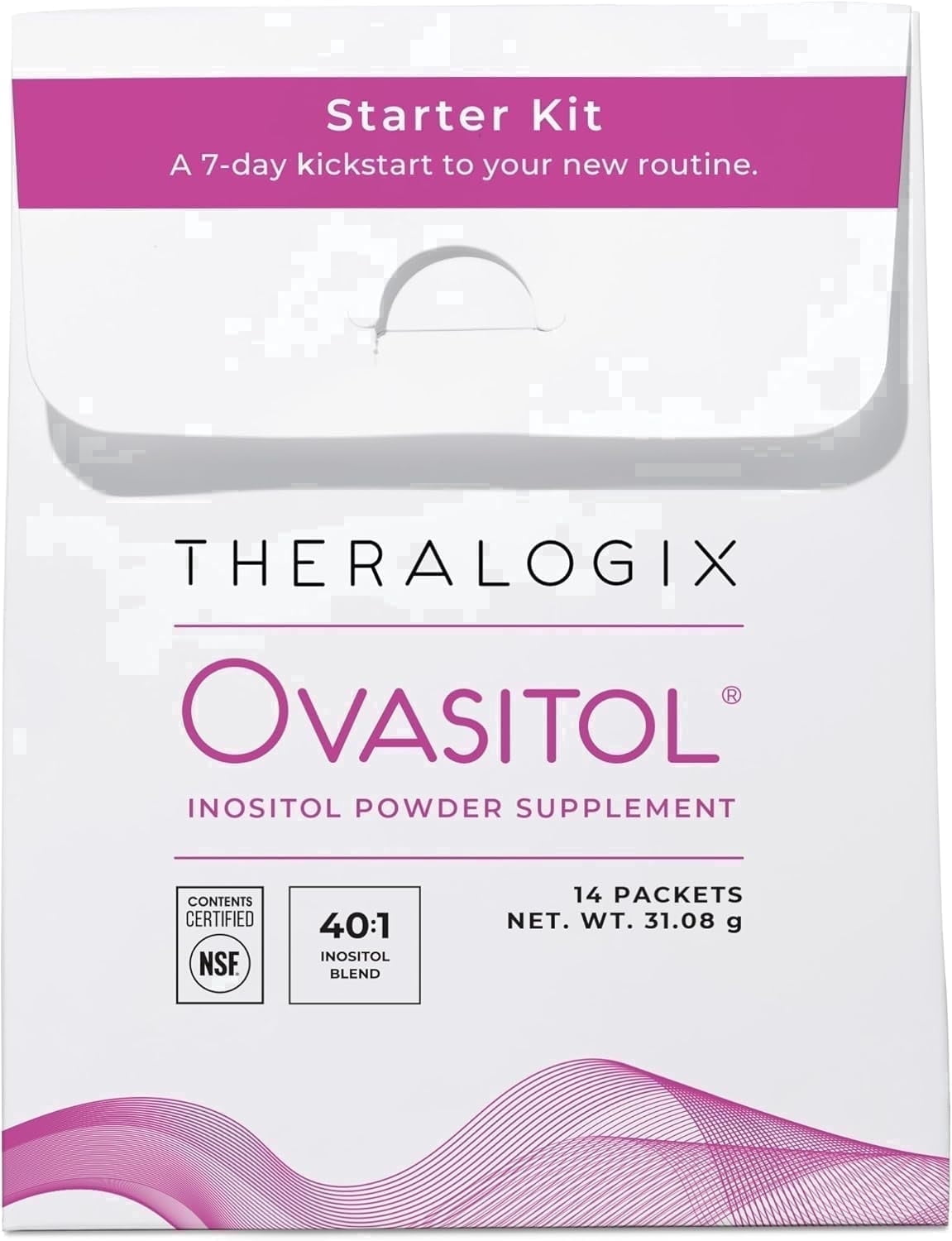 Theralogix Ovasitol Inositol Powder – 7-Day Starter Kit | Premium Inositol Supplement for Women | 40:1 Ratio Myo & D-Chiro Inositol | Supports Hormonal & Metabolic Health