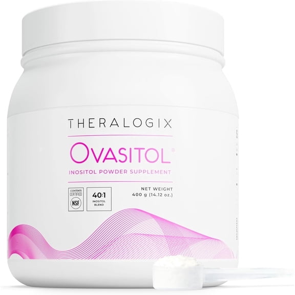 Theralogix Ovasitol Inositol Powder - 90-Day Supply - Myo-Inositol & D-Chiro Inositol for Hormone Balance & Ovarian Function Support* - NSF Certified - 180 Servings