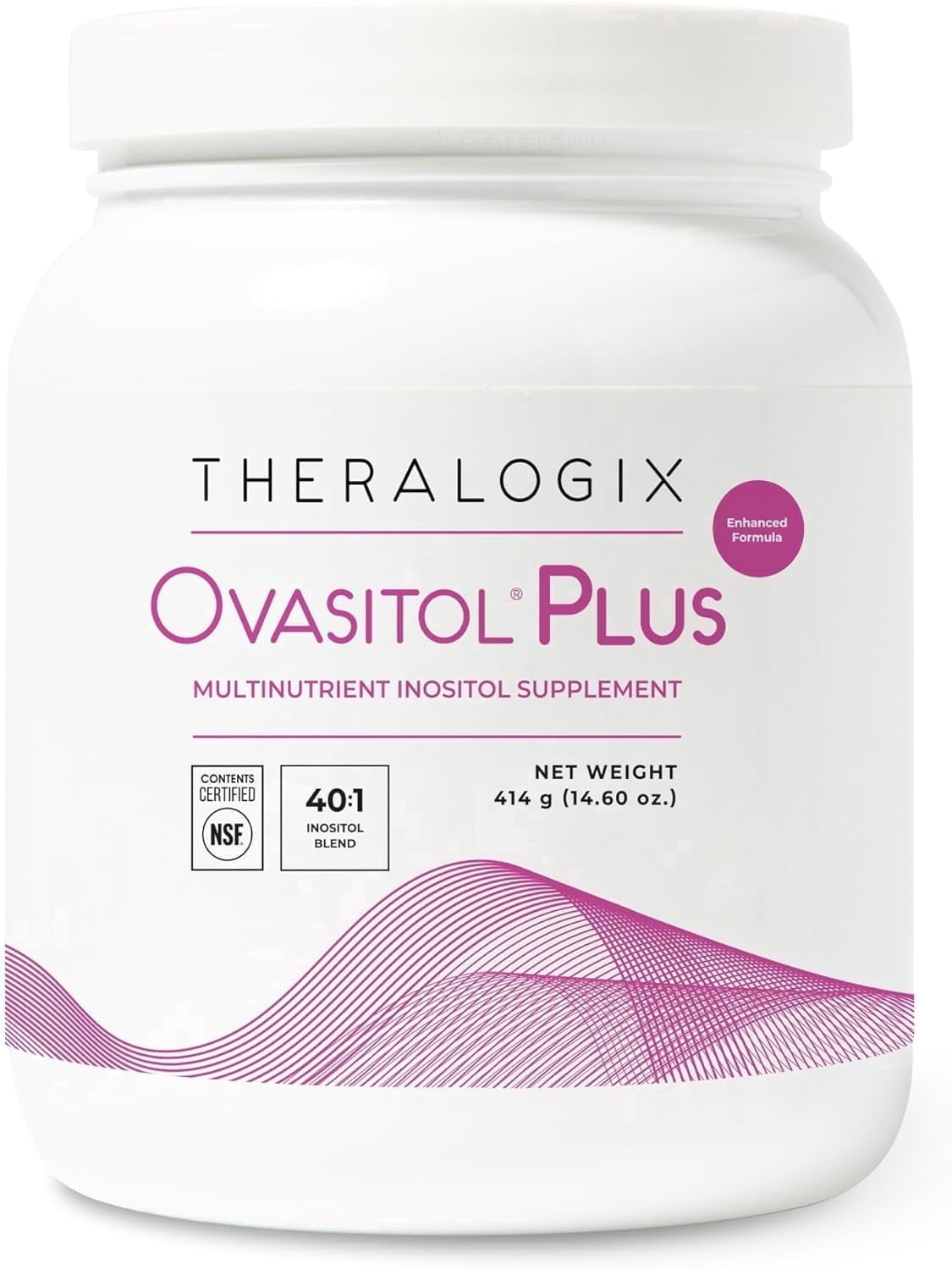 Theralogix Ovasitol Plus Canister Metabolic Health Supplement - Myo-Inositol & D-Chiro Inositol+Chromium Picolinate+Alpha-lactalbumin & Vitamin D
