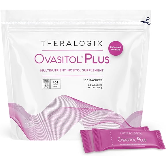 Theralogix Ovasitol Plus Packets – Fertility & Metabolic, NSF Certified