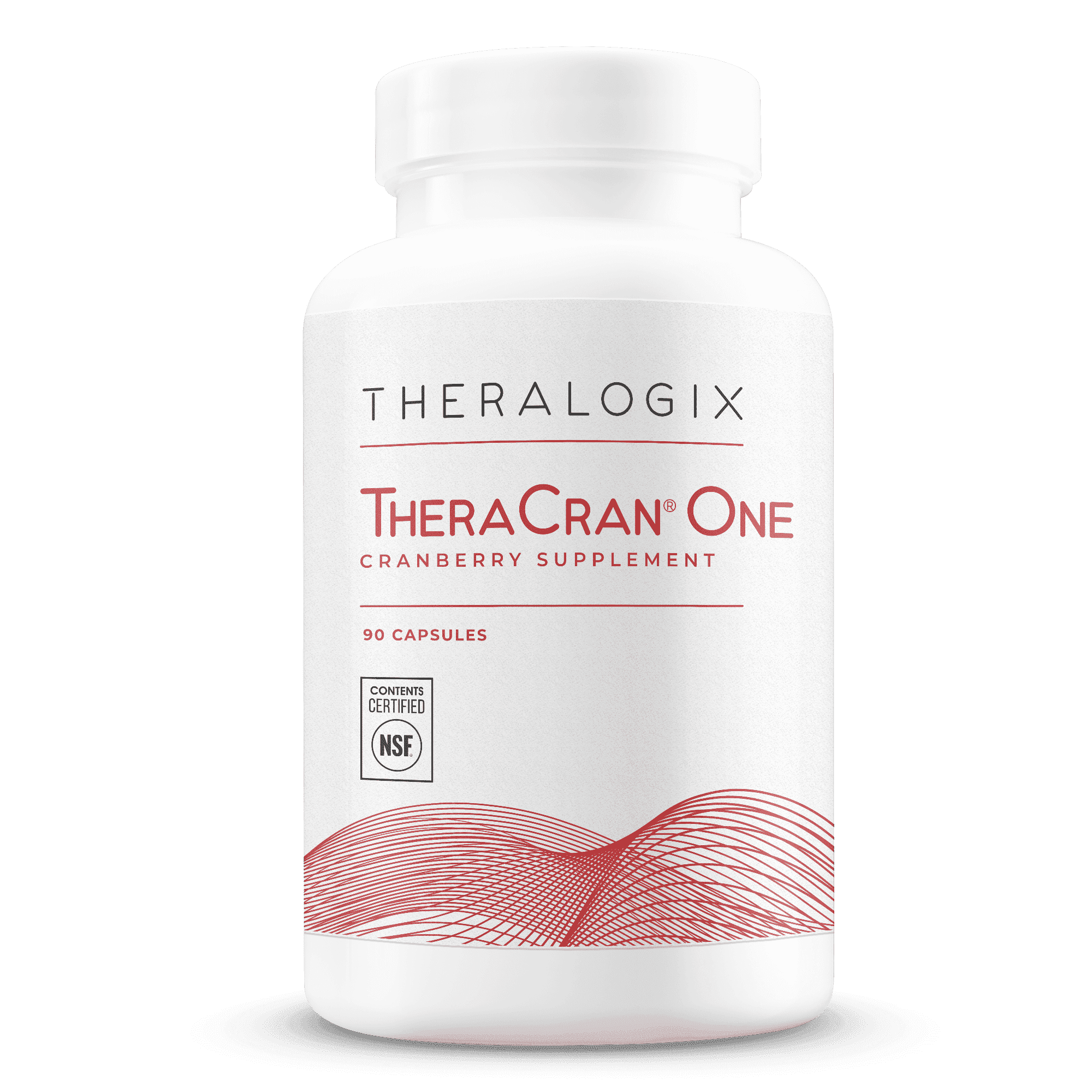 Theralogix TheraCran One Cranberry Capsules - 90-Day Supply - Cranberry Supplement for Men & Women - Cranberry Pills to Support Urinary Tract Health* - 36mg PACs per Capsule - NSF Certified - 90 Ct