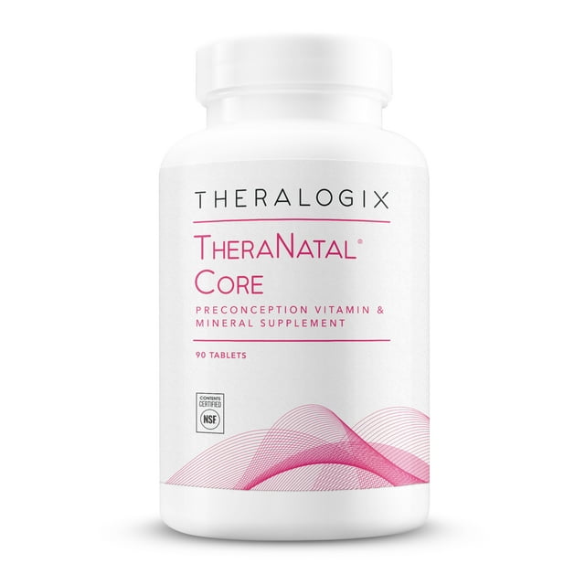 Theralogix TheraNatal Core Preconception Vitamin Supplement 90Day Supply Fertility Support