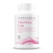 Theralogix TheraNatal Core Preconception Vitamin Supplement - 90-Day Supply - Fertility Support Supplement with Folate, Vitamin D3, Choline & More* - NSF Certified - 90 Tablets
