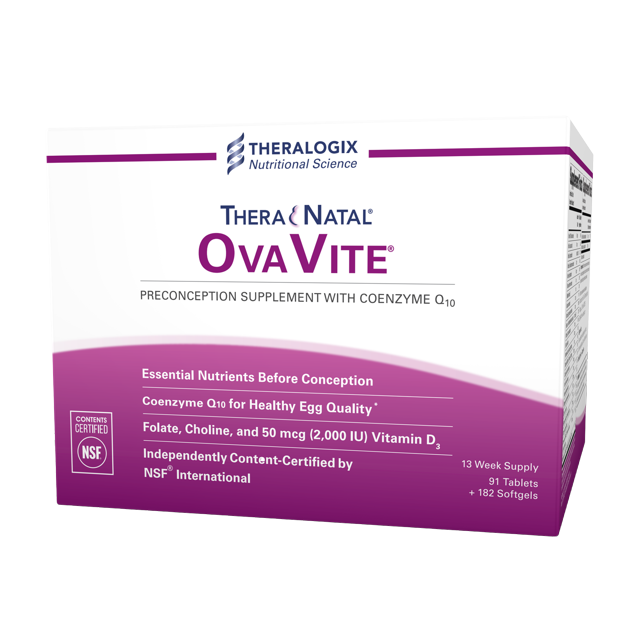 Theralogix TheraNatal OvaVite Preconception Prenatal Vitamin with CoQ10