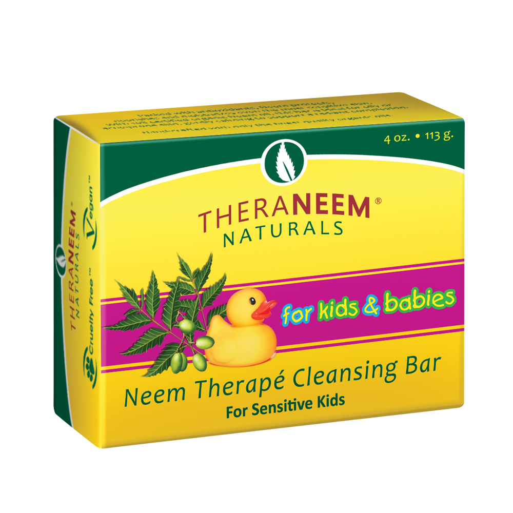 Theraneem Naturals Neem Therap Cleansing Bar for Kids & Babies For