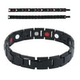 thumbnail image 1 of Therapeutic Energy Healing Bracelet Magnetic Forbangle Arthritis Bracelets Pain Men Wristband Magnet Energy Anklet Health Tunnel Carpal Black, 1 of 4