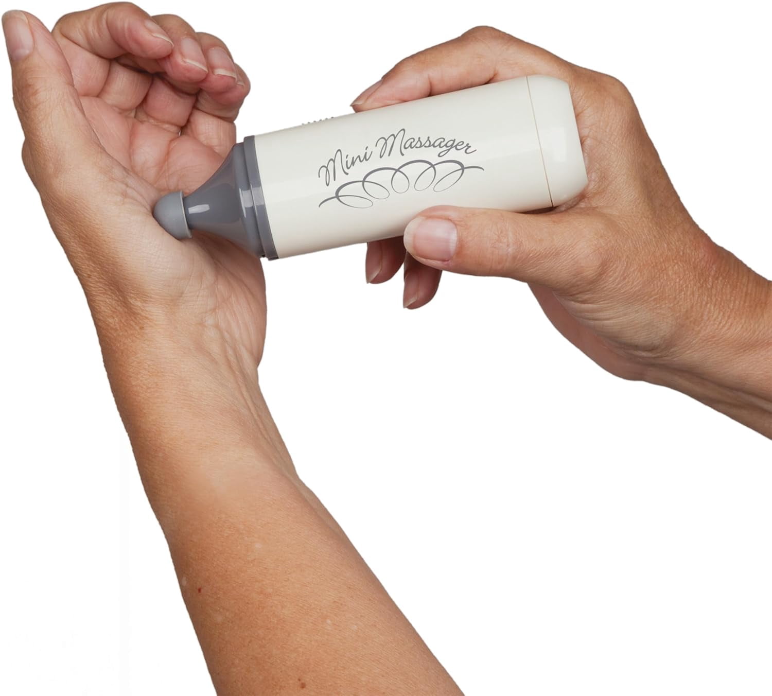 Therapeutic Massager with Battery. Hand-held Portable Therapeutic Vibrating Therapy Tool for Scar Tissue, Hand, Finger, Feet, Face, Elbow, Neck. Post-Surgery, Pain. NC70209