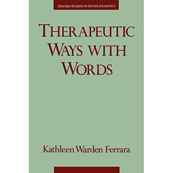 Pre-Owned Therapeutic Ways with Words (Paperback) 0195083385 9780195083385