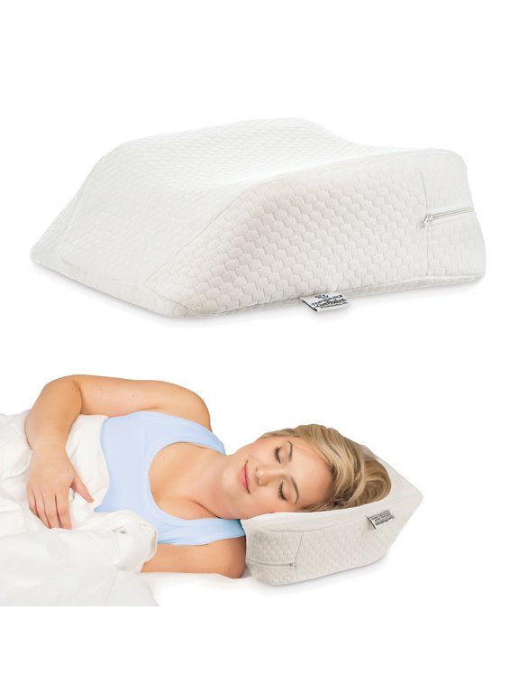 Cervical Orthopedic Foam Travel Pillow - Neck Support Pillow for Side & Back Sleepers - Ergonomic Pillow for Neck Support, Relief, & Spinal Alignment – Petite Size