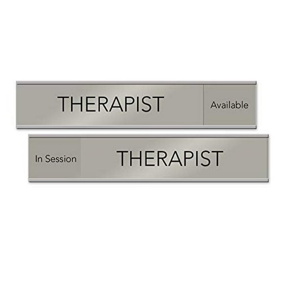 Therapist Slider Sign, 10" x 2" "Available/ In Session"