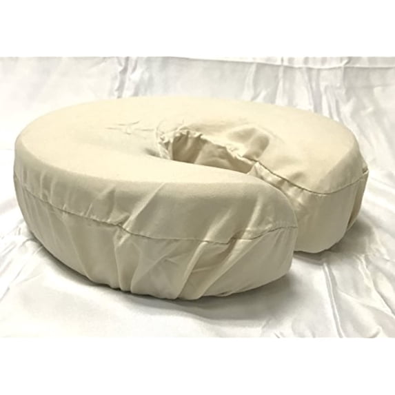 Therapist’s Choice Premium Deluxe Microfiber Massage Table Face Cradle Covers, 4pcs per package (Natural)
