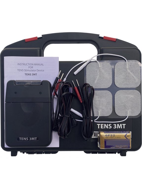 TENS Unit with Accessories OTC TENS Machine for Temporary Pain Relief of Back, Neck, Shoulder, Arm and Leg Discomfort