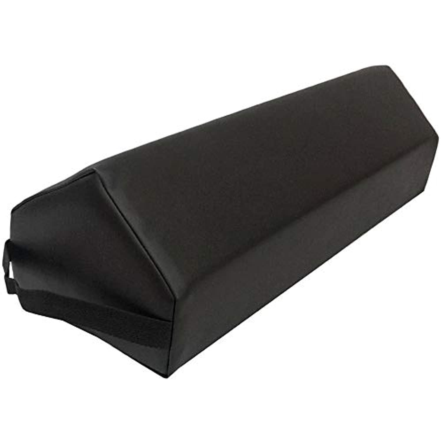 Therapists Choice Spire Peak Massage Bolster Cushion, 8.5" X 7" X 25" (Black)