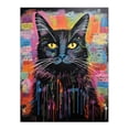 thumbnail image 1 of Therapy Cat Therapist Whimsical Pet Portrait Large Wall Art Poster Print Thick Paper 18X24 Inch, 1 of 5