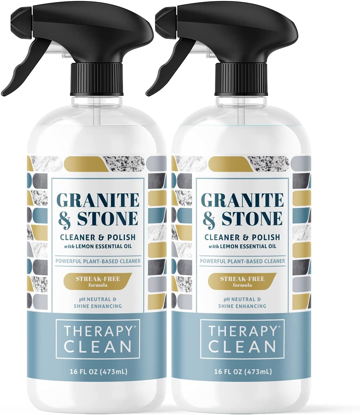 Therapy Granite Cleaner & Polish (2 Pack) Granite Countertop Cleaner for Marble, Soapstone