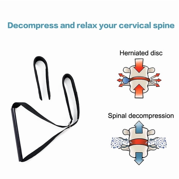 Therapy Neck Strap Neck Fitness Stretcher Strap Decompression Comfortable Handle Cervical Traction Pull Device Health Care Tool