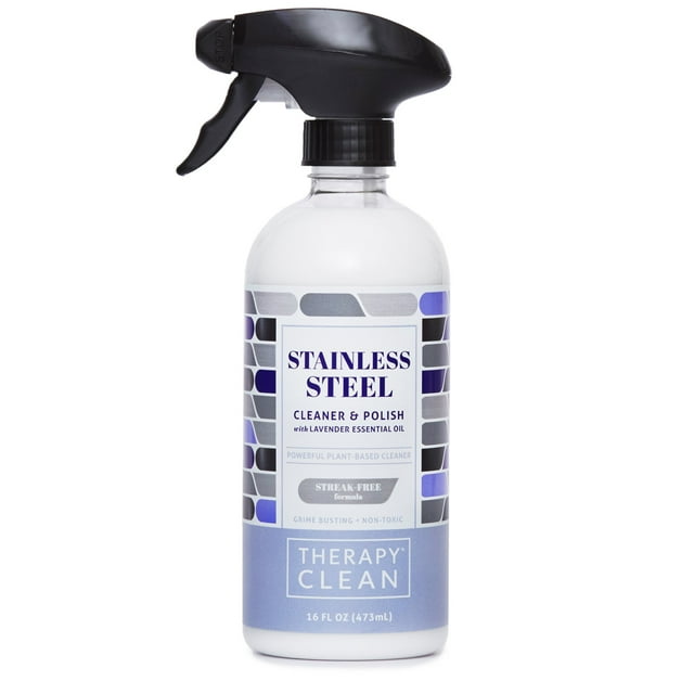 Therapy Premium Stainless Steel Cleaner Polish- Large Microfiber Cloth ...