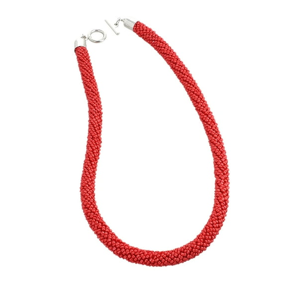 Therapy Seed Gemstone Beads Big Chunky Summer Choker Beaded Necklace for Women Jewelry for Women Size 20" Boho Western Birthday Christmas Gifts