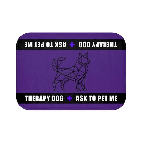 Therapy Service Dog Travel Mat, Portable Comfort Mat for Service & Therapy Dogs 24" x 17"