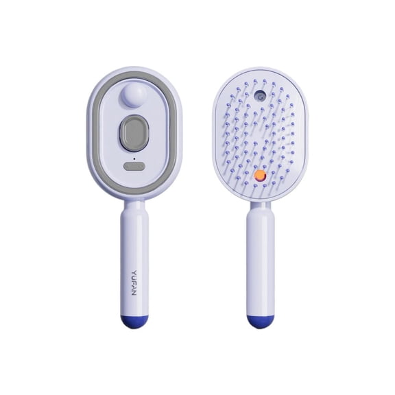 Therapy & Spray Massage Comb, Robust Atomizing Essence Hair Brush, Sturdy Resilient Self-Cleaning Detangler for Frizz Control, Type-C