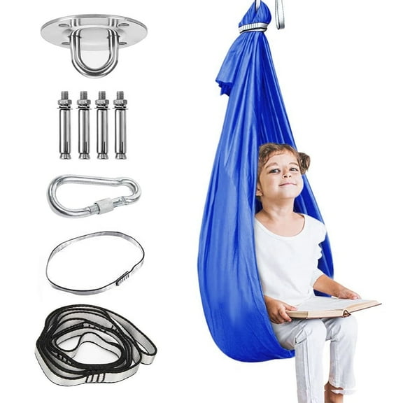Somnr Kids Sensory Hammock - Therapy Swing for Autism & ADHD, Indoor/Outdoor Use, Blue