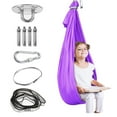 thumbnail image 1 of Somnr Kids Sensory Hammock - Therapy Swing for Autism & ADHD, Indoor/Outdoor Use-Purple, 1 of 7