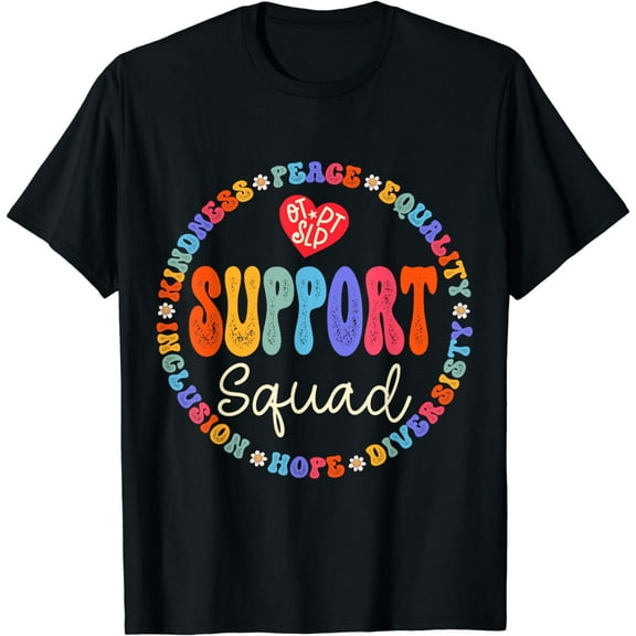 Therapy Team PT OT & SLP Support Squad Therapist T-Shirt