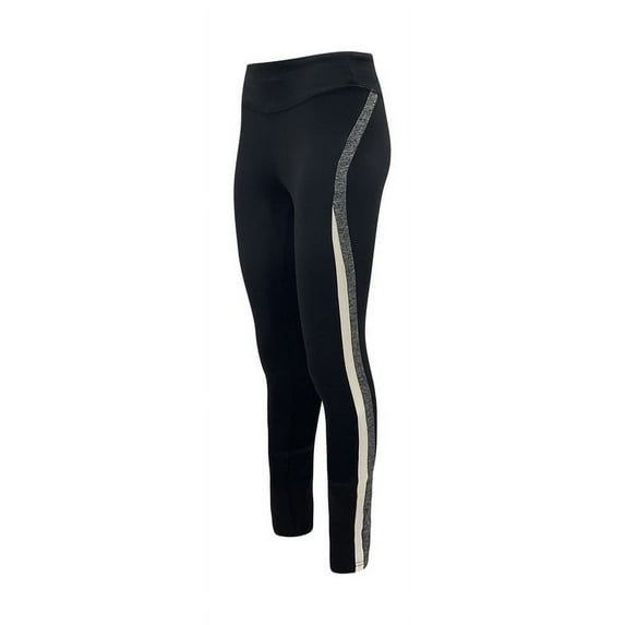 Therapy Women High Waist Full Length Yoga Track Pants Stretchable Leggings - Black - Large
