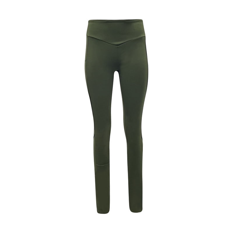 Therapy High Waist Yoga Pants with Slant Pockets Running Yoga Leggings for  Women - Green - Small