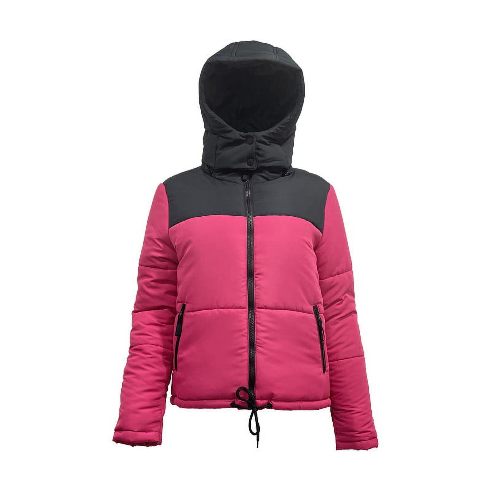 Cedar Wind Bloom Women's Hooded Puffer Coat
