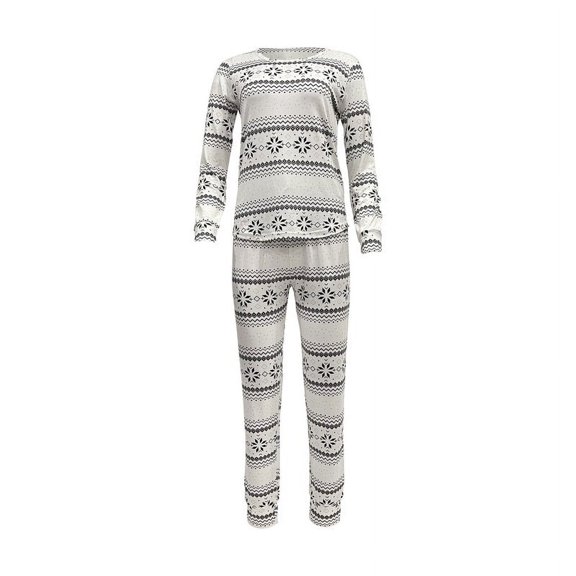 Therapy Women's Long Sleeve Sleepwear with Long Pants Soft Pajama Set-Fairisle-Large