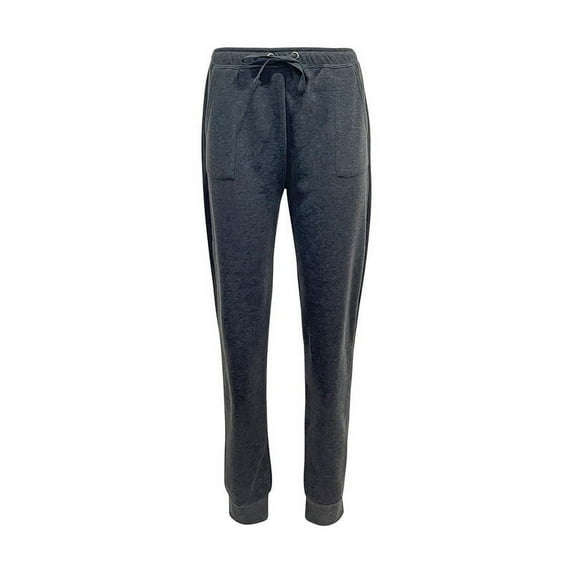 Therapy Women's Supersoft Joggers Pants with Pork Chop Pocket Polyester Athletic Pants Slim Fit Drawstring Sweatpants -Black- 3x