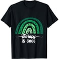 thumbnail image 1 of Therapy is Cool green Ribbon Mental Health Awareness Rainbow T-Shirt, 1 of 4