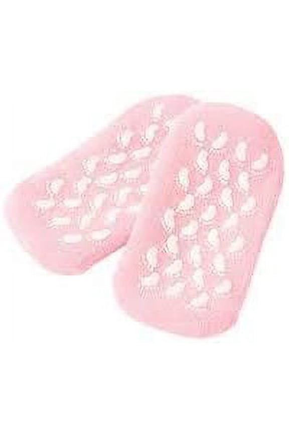 Therawell Moisturizing Gel Socks, Pink