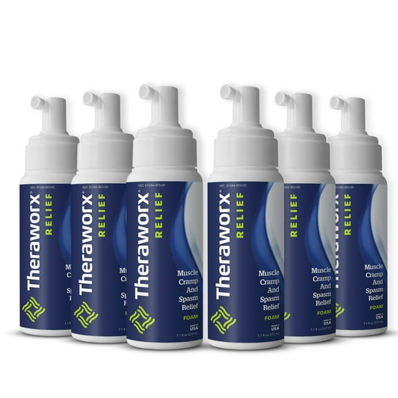 Theraworx Muscle Cramp and Spasm Relief Foam, Muscle Relief - 6