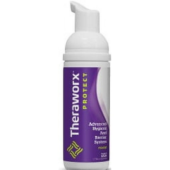 Theraworx Protect Advanced Hygiene & Barrier System Rinse-Free Cleanser 1.7 oz. 48 Ct