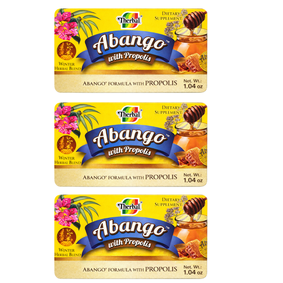 Therbal Abango Herbal Supplement Drops with Propolis, Winter Relief Blend for Seasonal Support, 24 Count (1.04 oz)