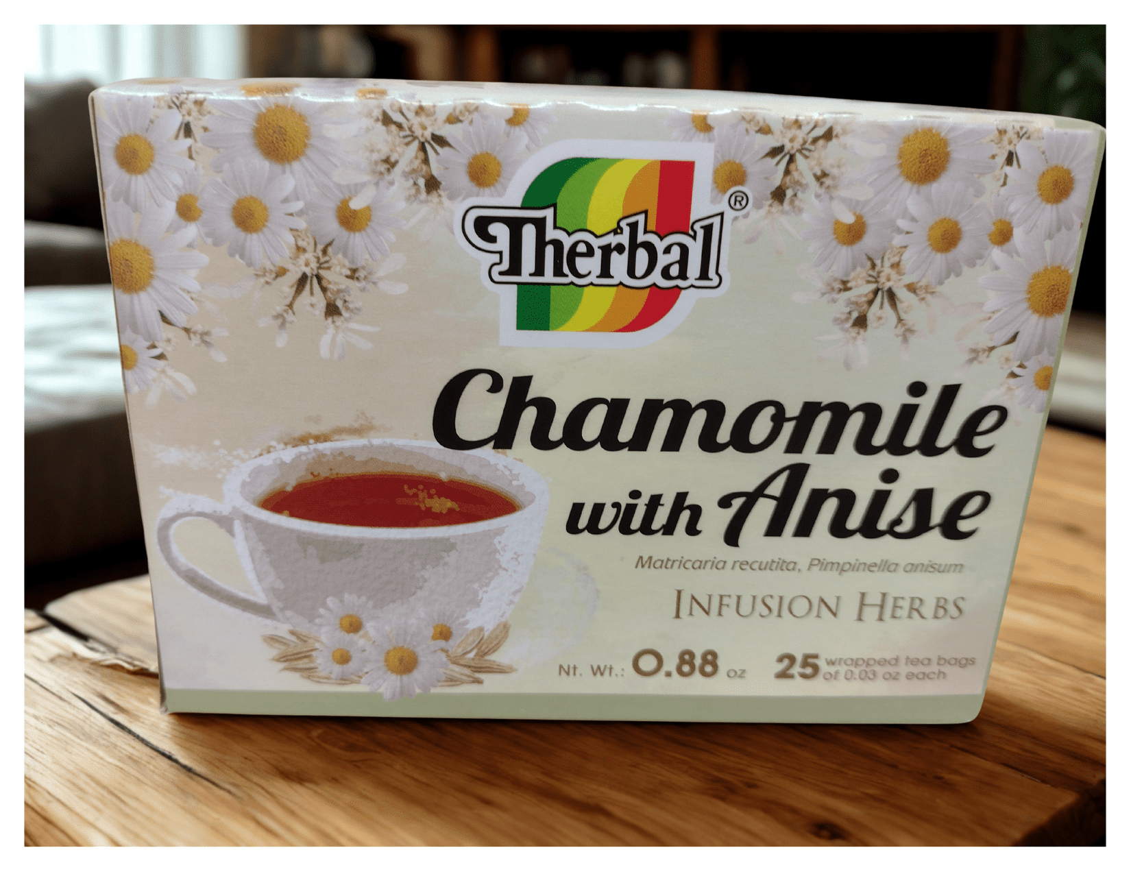 Therbal Chamomile Anise Tea, 25 Tea Bags