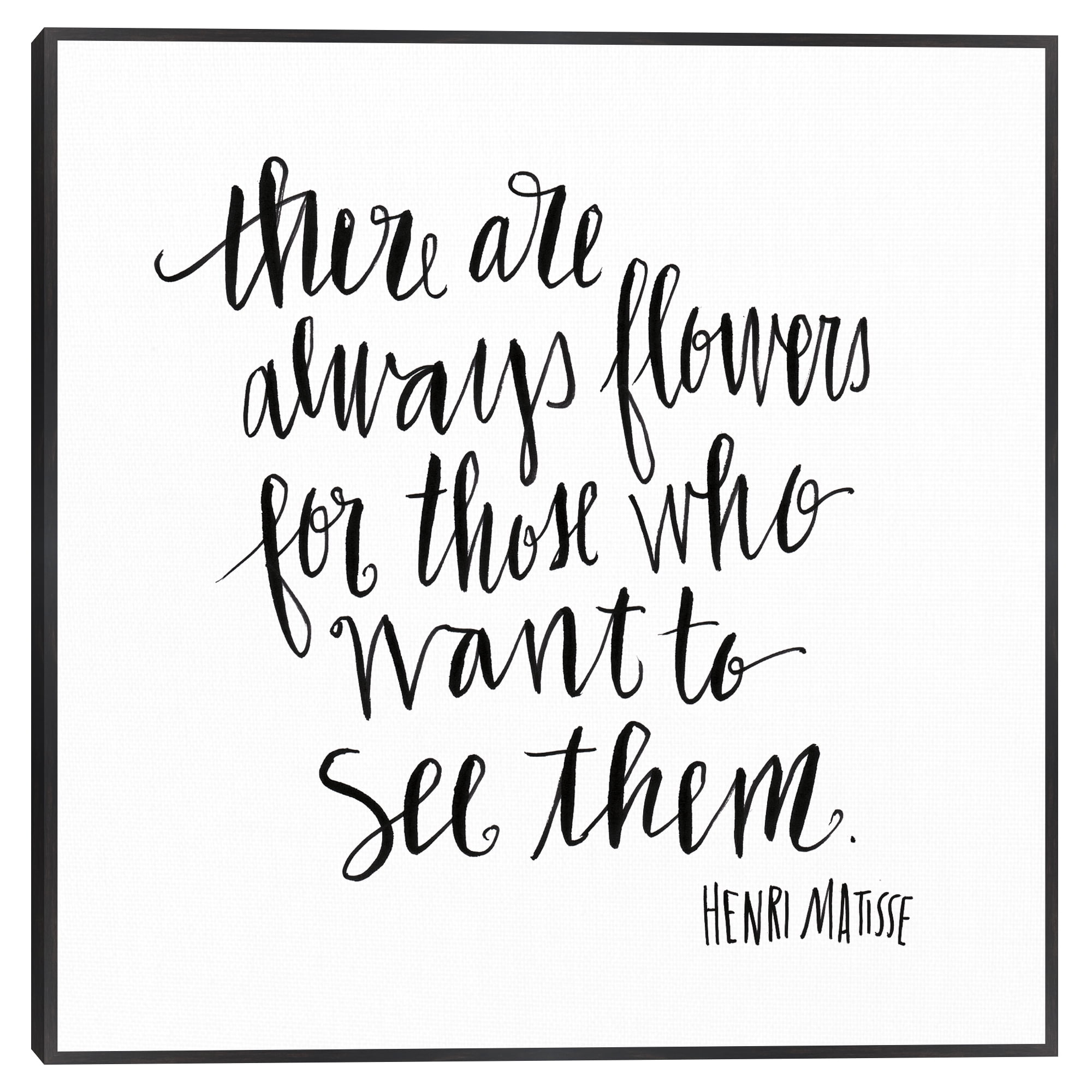 There Are Flowers by Cheryl Warrick Framed Canvas Art Print
